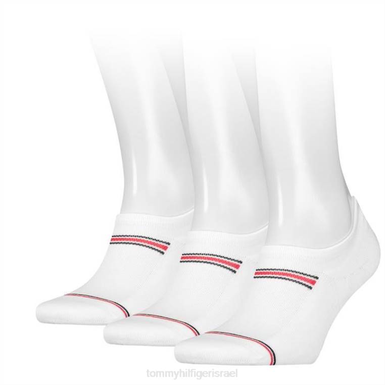 גרבי ספורט 3 חבילות לגברים NX2020152 לבן Tommy Hilfiger