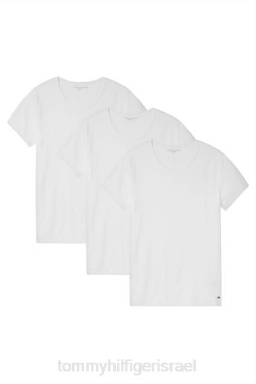 חולצות טרקלין פרימיום חבילה 3 NX203189 לבן Tommy Hilfiger