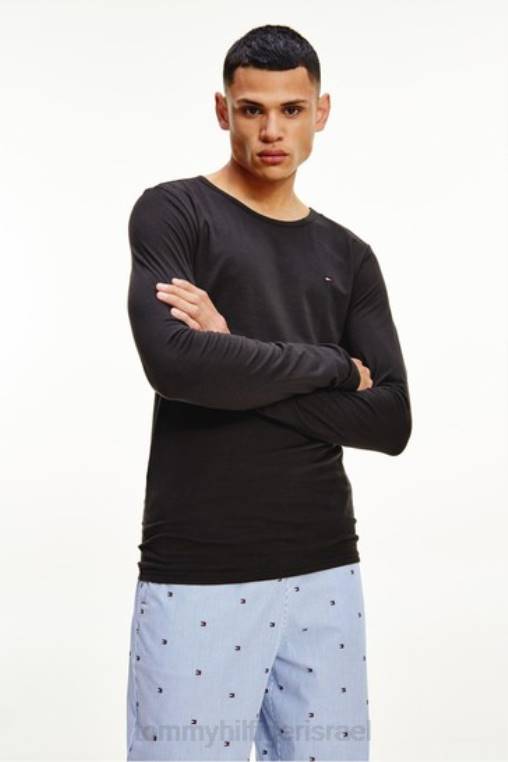 פרימיום חיוניים חולצות שרוולים ארוכים 3 חבילות NX203565 שחור/לבן/אפור Tommy Hilfiger