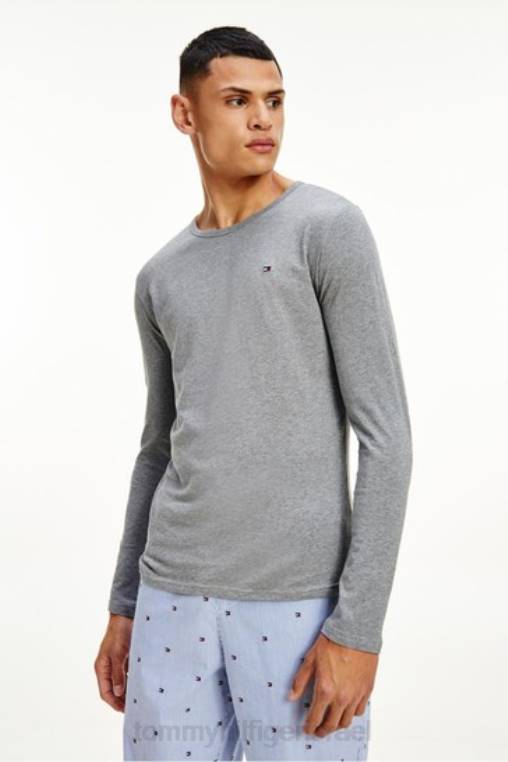 פרימיום חיוניים חולצות שרוולים ארוכים 3 חבילות NX203565 שחור/לבן/אפור Tommy Hilfiger