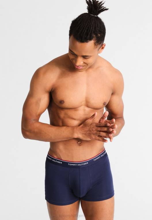 מכנסי פרימיום חיוניים 3 חבילות NX204105 מעיל טווס Tommy Hilfiger