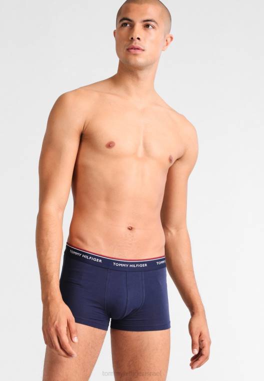 מכנסיים פרימיום חיוניים בגזרה נמוכה של 3 מארז NX206802 מעיל טווס Tommy Hilfiger