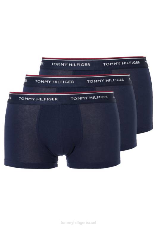 מכנסיים פרימיום חיוניים בגזרה נמוכה של 3 מארז NX206802 מעיל טווס Tommy Hilfiger