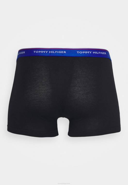 מכנסי פרימיום חיוניים 3 מארז NX206822 כחול חשמלי / תת ירח / כחול ירח Tommy Hilfiger