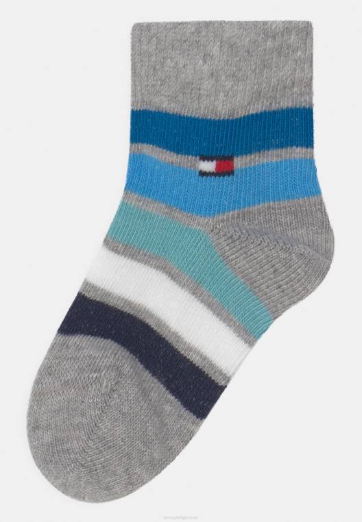 מתנה לתינוק גרביים 3 חבילות לשני המינים NX206832 מלנג' אפור Tommy Hilfiger