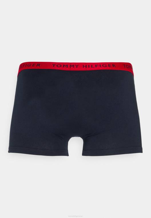 מכנסיים 3 מארז NX208844 שמיים מדבריים/כחול בנזין/ראש אדום Tommy Hilfiger