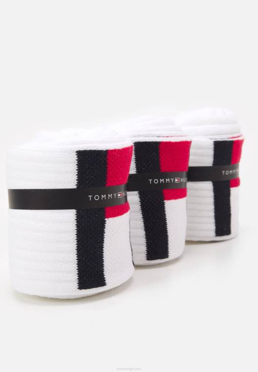 גרבי גברים 3 חבילות גרביים NX208847 לבן Tommy Hilfiger