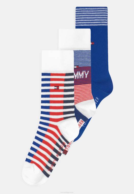 אריזה לילדים 3 חבילות גרביים לשני המינים NX208908 צִבעוֹנִי Tommy Hilfiger