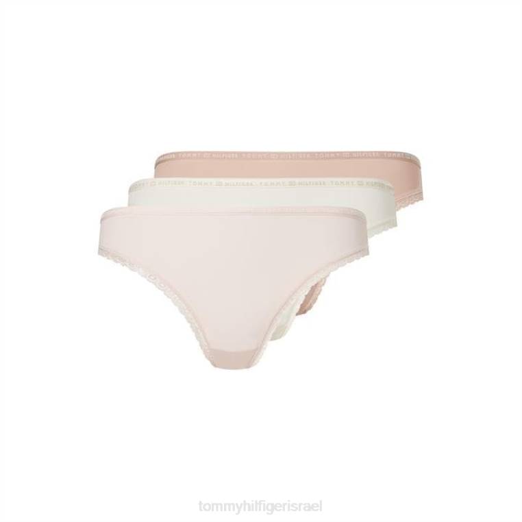 ביקיני 3p NX2020422 בז'/ורוד Tommy Hilfiger