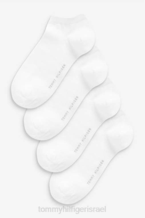 גרבי נעלי ספורט נשים חבילה 4 NX203157 לבן Tommy Hilfiger