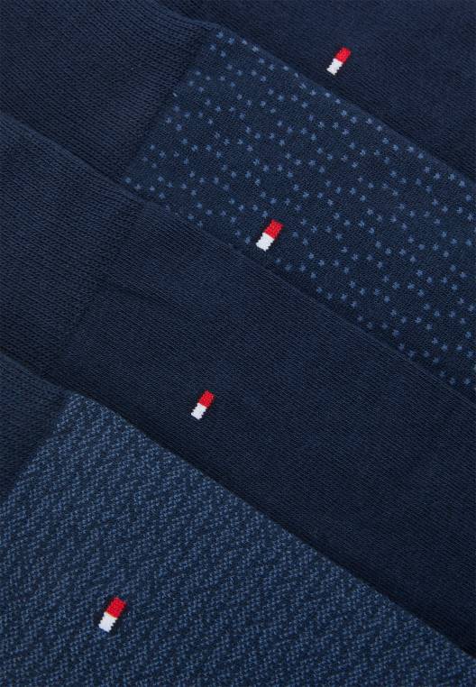 ארגז מתנות מפח בגובה ברך לגברים 4 חבילות גרביים NX206937 חיל הים Tommy Hilfiger