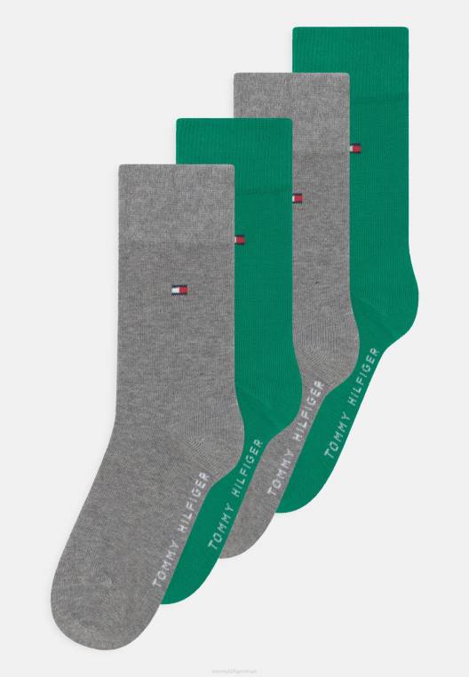 ילדים יוניסקס גרביים 4 חבילות NX206960 ירוק/אפור Tommy Hilfiger
