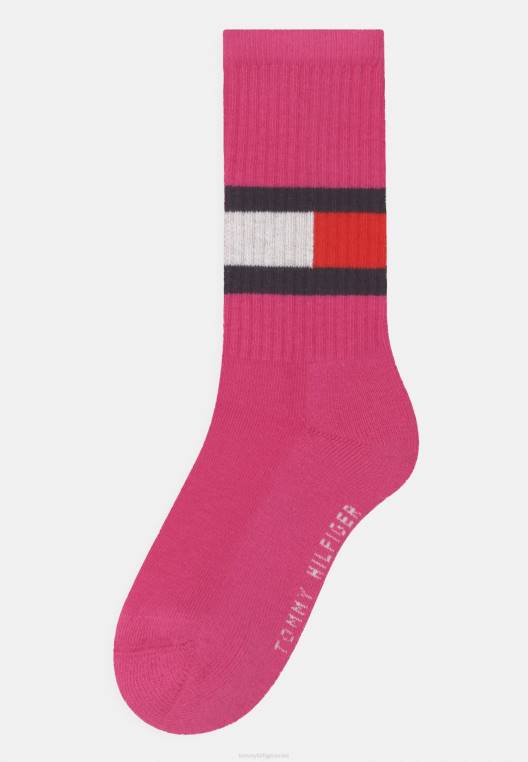 ילדים דגל 4 גרביים NX207054 ורוד/כחול כהה Tommy Hilfiger