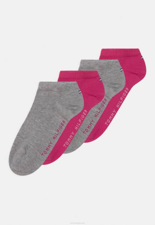 נעלי ספורט לילדים במארז 4 גרביים NX207083 ורוד/אפור Tommy Hilfiger