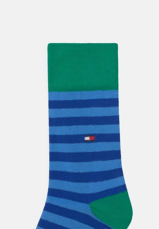 כוכבי ילדים ופסים יוניסקס 4 חבילות גרביים NX207131 ירוק כחול Tommy Hilfiger