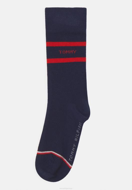 גרביים ברטון יוניסקס 4 חבילות לילדים NX207137 צי ירוק Tommy Hilfiger