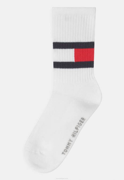 ילדים דגל 4 גרביים NX208874 חול/לבן Tommy Hilfiger