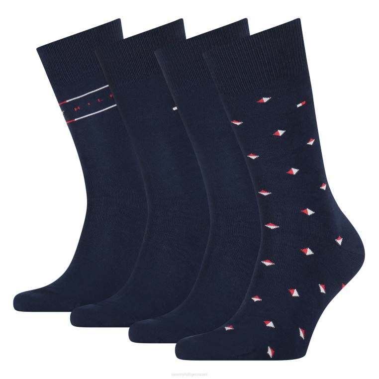 קופסת מתנה מפח 4 חבילות NX20939 חיל הים Tommy Hilfiger