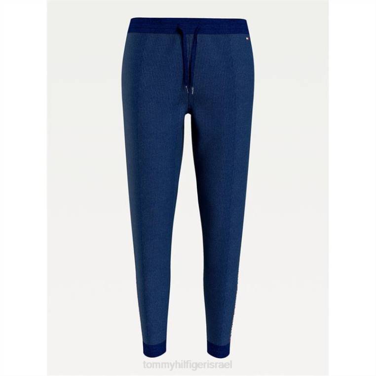 מכנסי ג'וגינג 85 קטיפה NX2020622 חיל הים Tommy Hilfiger