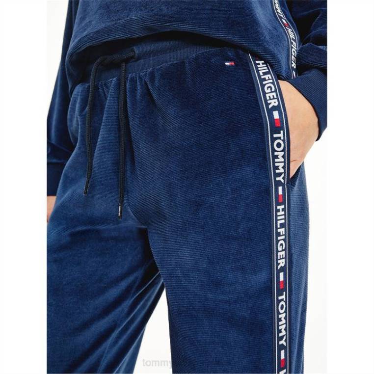 מכנסי ג'וגינג 85 קטיפה NX2020622 חיל הים Tommy Hilfiger