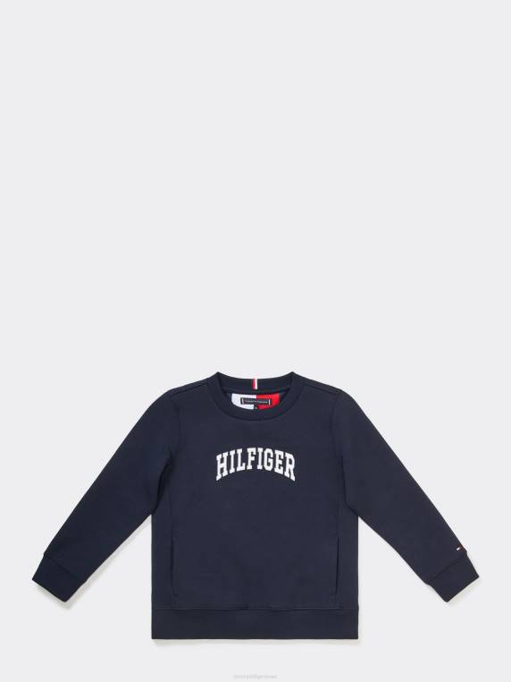 סווטשירט בנים 8-16 NX20210 שמיים מדבריים Tommy Hilfiger