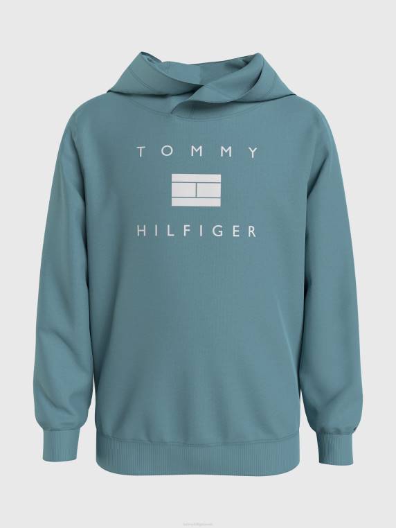 קפוצ'ון עם לוגו דגל בנים 8-16 NX20213 סֵמֶל Tommy Hilfiger
