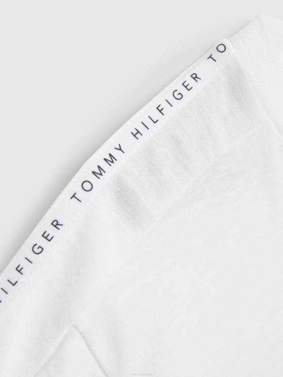 בנות 8-16 סרט העליון NX20451 לבן Tommy Hilfiger