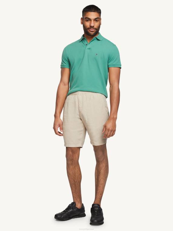 Harlem pull on מכנסי פשתן NX201015 אֶבֶן Tommy Hilfiger