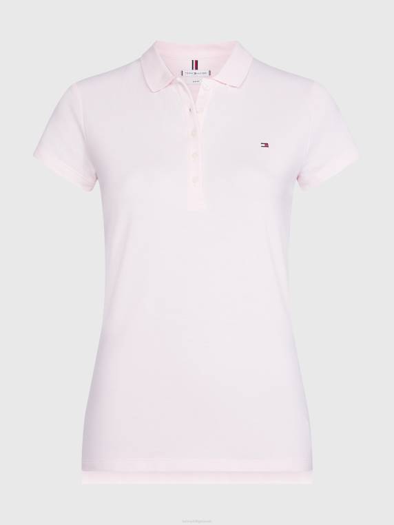 Heritage חולצת פולו בגזרה דקיקה NX202355 ורוד עריסה Tommy Hilfiger