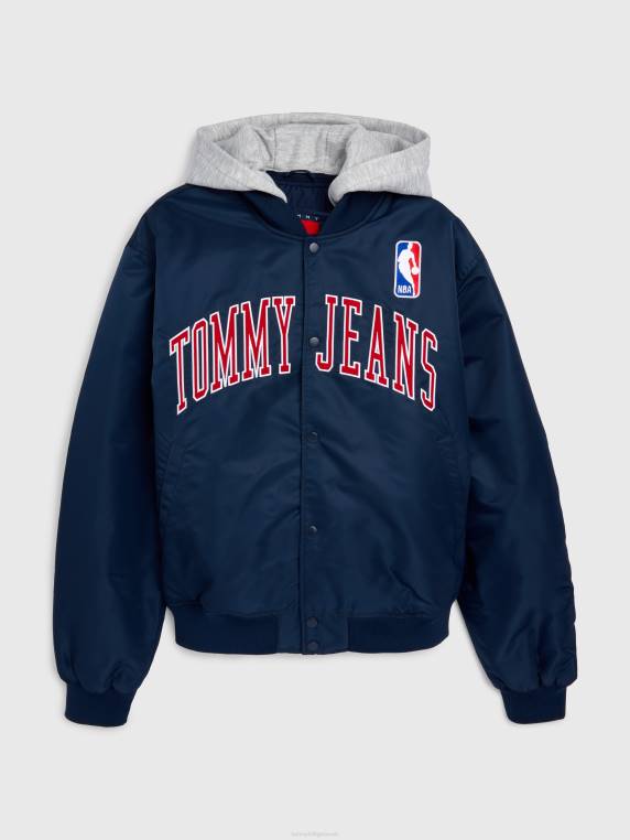 ג'ינס ומעיל סאטן NBA NX202023 דמדומים נייבי/שיק Tommy Hilfiger