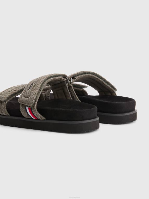 סנדלי סולייה מחומרים NX201013 בין ערביים כהים Tommy Hilfiger