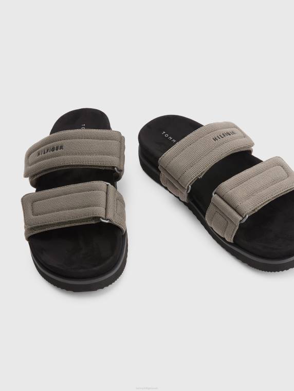 סנדלי סולייה מחומרים NX201013 בין ערביים כהים Tommy Hilfiger