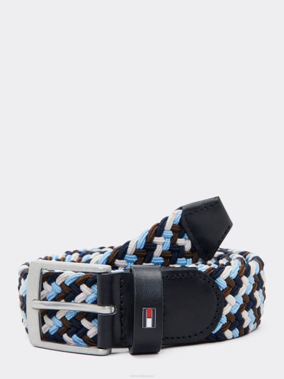 חגורה אלסטית קלועה NX201018 רב עונתי Tommy Hilfiger