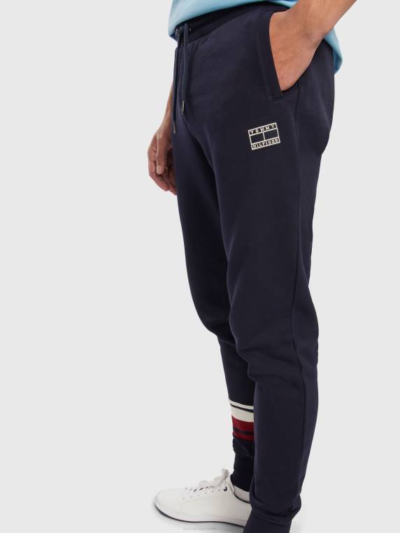 טרנינג עם פרט פסים NX201068 שמיים מדבריים Tommy Hilfiger