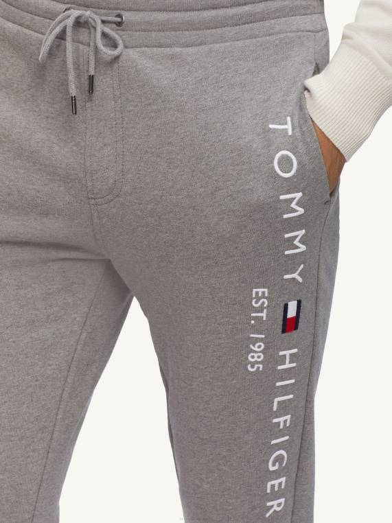 נעלי ספורט ממותגות מכותנה אורגנית NX201085 אברש אפור בינוני Tommy Hilfiger