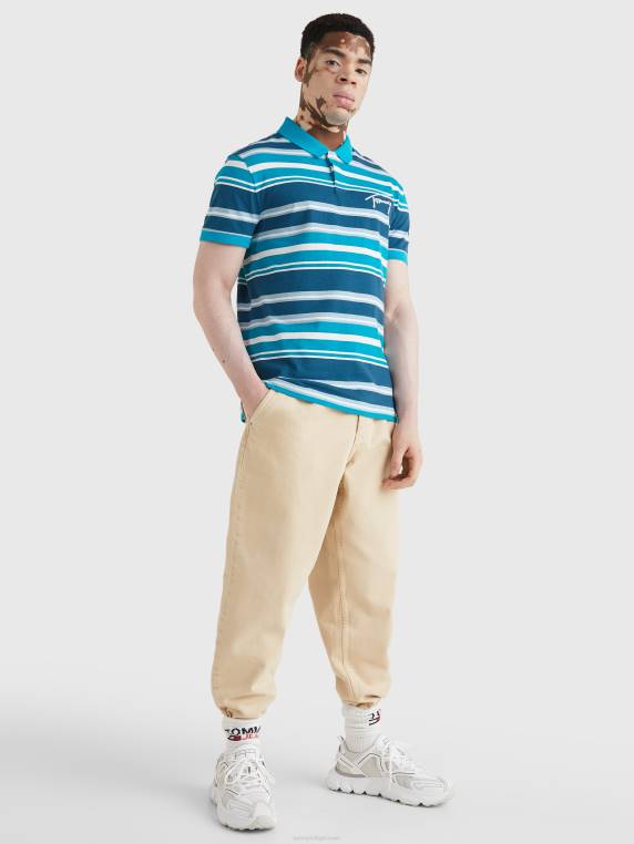 פולו ג'רסי פס לוגו חתימה NX201102 בֶּנזִין Tommy Hilfiger