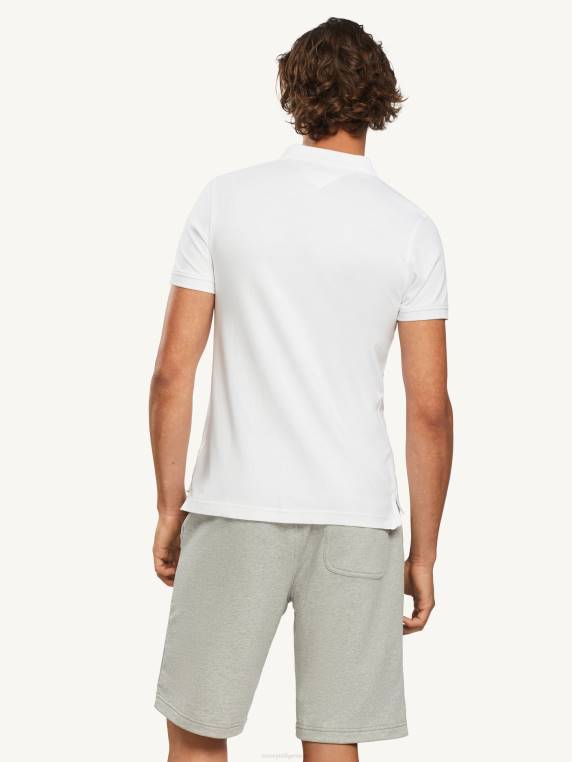 סמל תג פולו דק NX201103 לבן Tommy Hilfiger