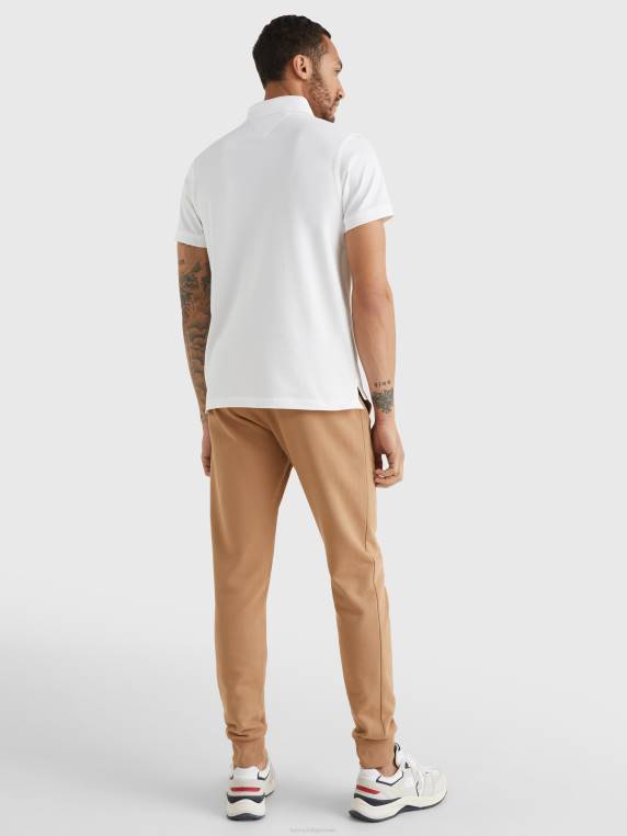 פולו בגזרה דקיקה NX201105 לבן Tommy Hilfiger