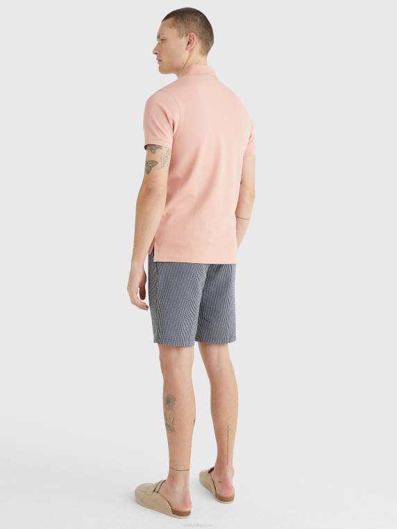 פולו בגזרה דקיקה NX201122 גויאבה Tommy Hilfiger