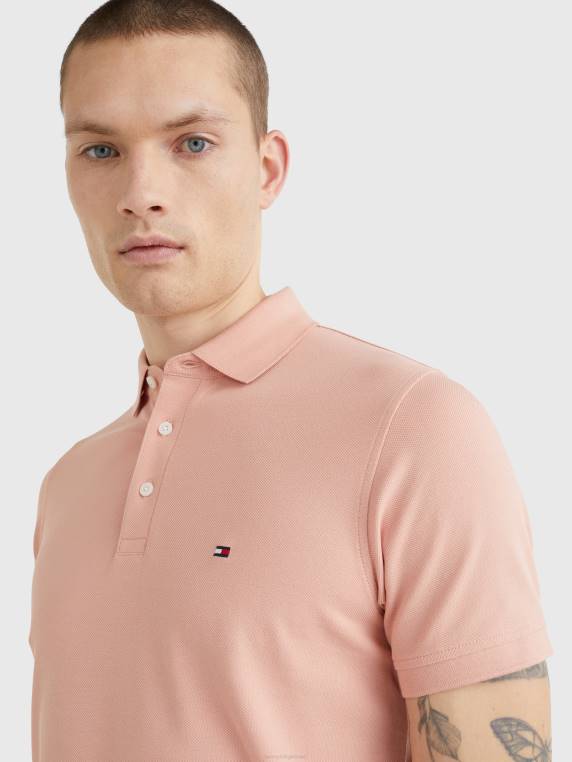פולו בגזרה דקיקה NX201122 גויאבה Tommy Hilfiger