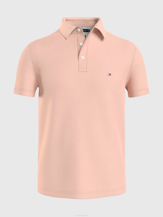 פולו בגזרה דקיקה NX201122 גויאבה Tommy Hilfiger