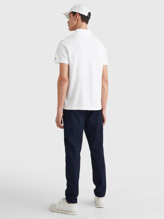 פולו לוגו רקום NX201131 שמיים לבנים/אדומים ראשוניים/מדבריים Tommy Hilfiger