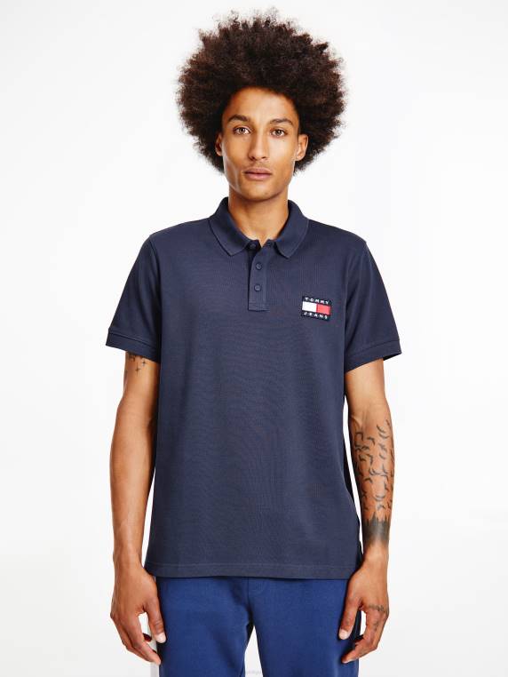 תג פולו כותנה אורגנית NX201154 צי הדמדומים Tommy Hilfiger