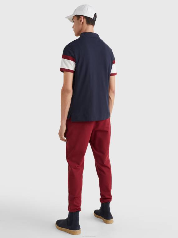 פולו פס רוגבי NX201158 שמיים מדבריים/רב Tommy Hilfiger