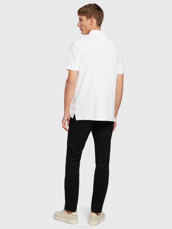 פולו מזדמן בהדפס לב NX201168 לבן Tommy Hilfiger