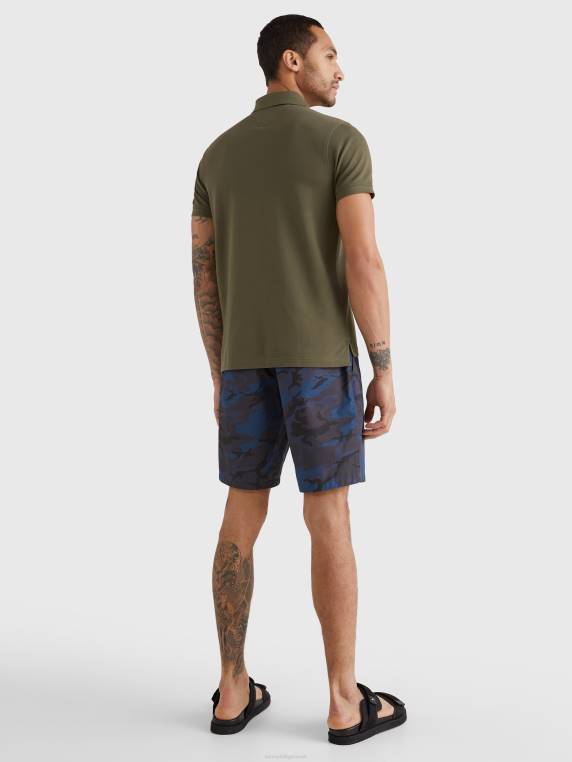 פולו בגזרה דקיקה NX201179 צבא ירוק Tommy Hilfiger