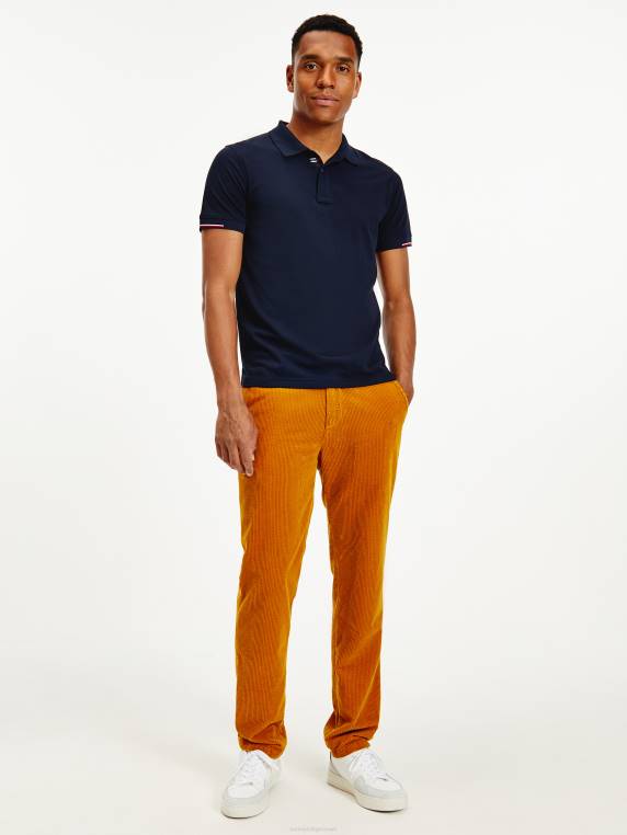 חתימה המפרטת פולו בהתאמה רגילה NX201189 שמיים מדבריים Tommy Hilfiger