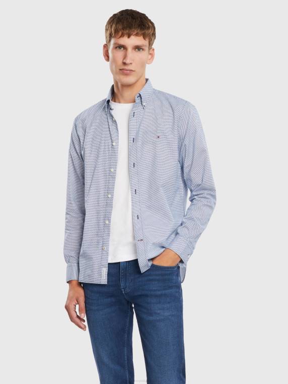 חולצה בהדפס מיני דו גוונים NX201209 כחול מגרש/רב Tommy Hilfiger