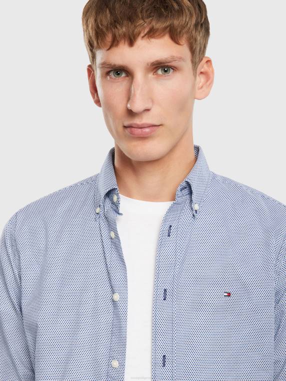 חולצה בהדפס מיני דו גוונים NX201209 כחול מגרש/רב Tommy Hilfiger