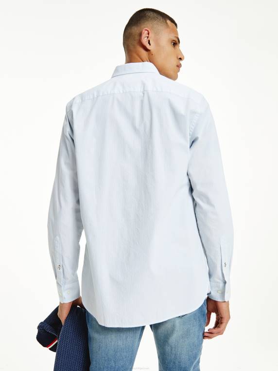 חולצה קלאסית בגזרה רגילה NX201219 כחול מבריז Tommy Hilfiger